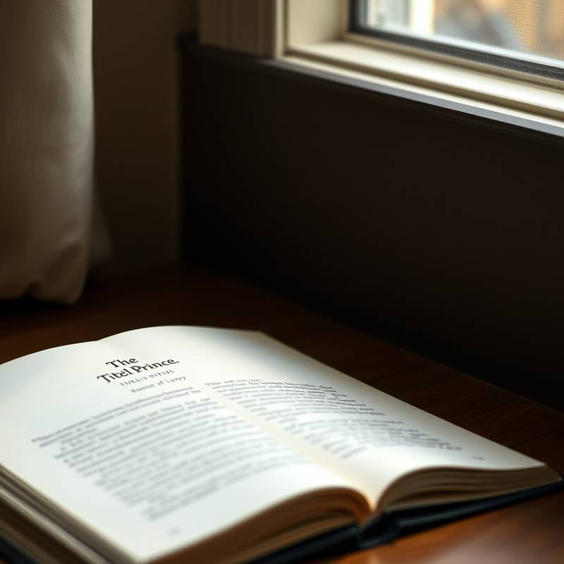 Livro 'O Pequeno Príncipe' aberto
